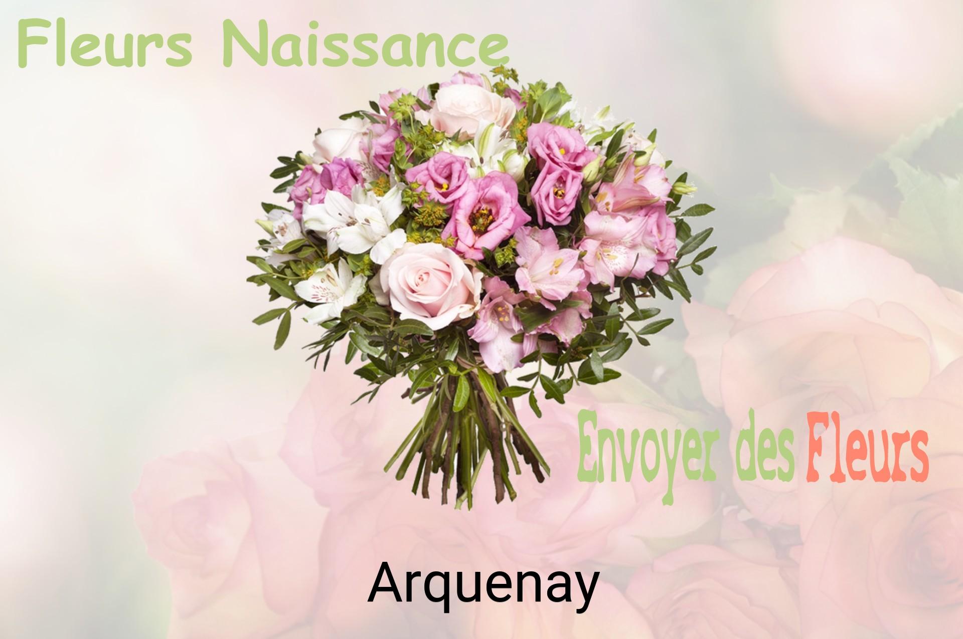 Bouquet de fleurs de naissance livré à Arquenay